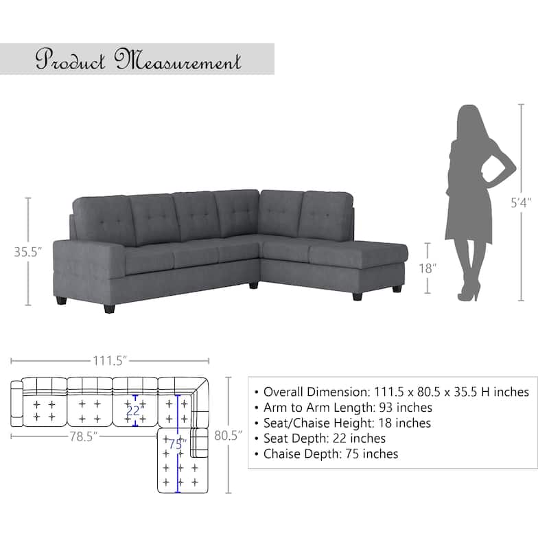 Fresno Reversible Sectional Sofa