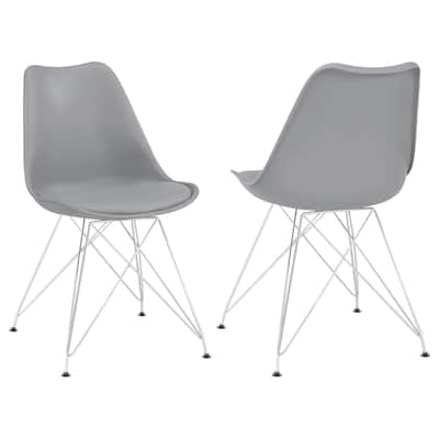 Juniper Grey Polypropylene Dining Side Chair (Set of 2)