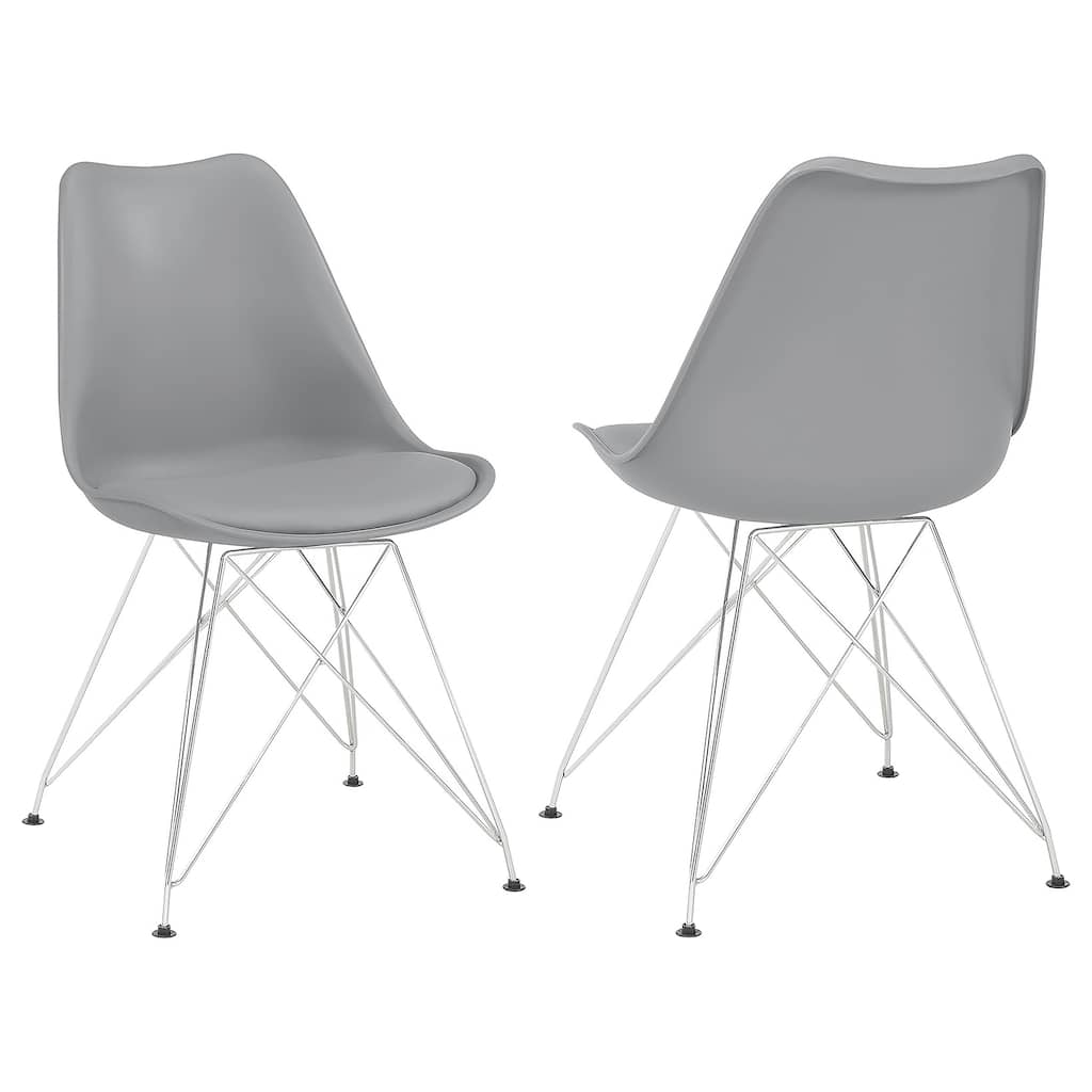 Juniper Grey Polypropylene Dining Side Chair (Set of 2)