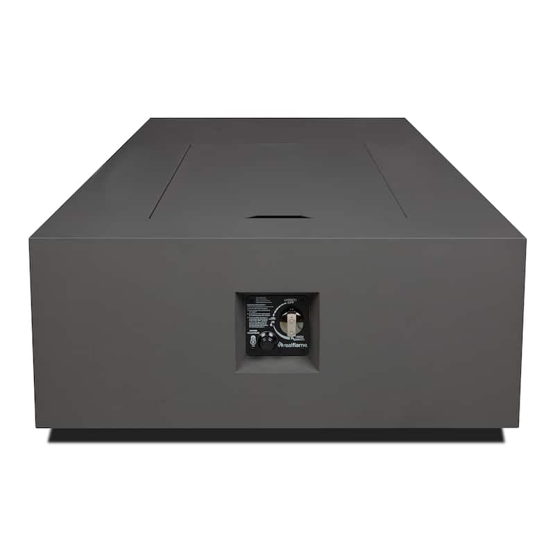 Aegean 75" Asymmetrical Rectangle Steel LP or NG Fire Pit Table