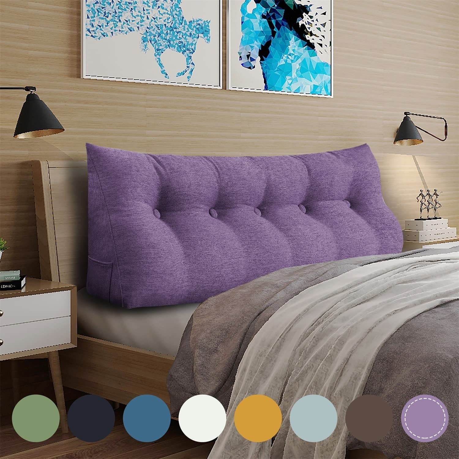 Purple bed rest pillow shop