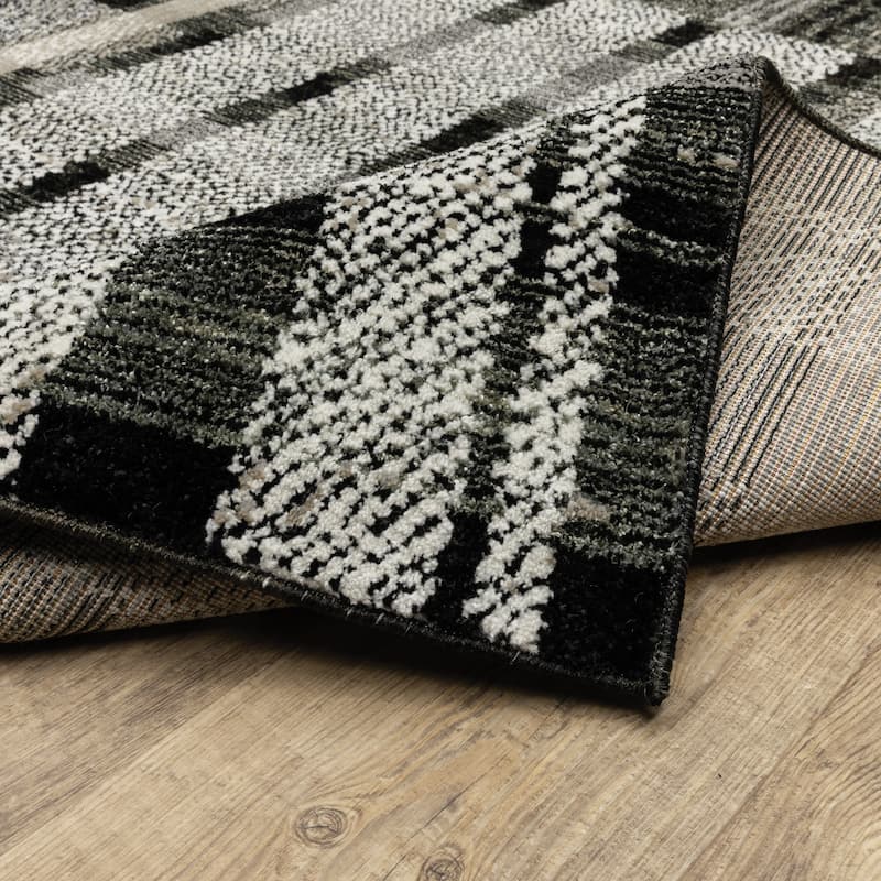Style Haven Athena Distressed Plaid Area Rug