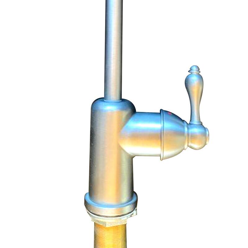 Single Handle Kitchen Faucet , Brushed Nickel Finish - 12H x 2W x10.5L in.