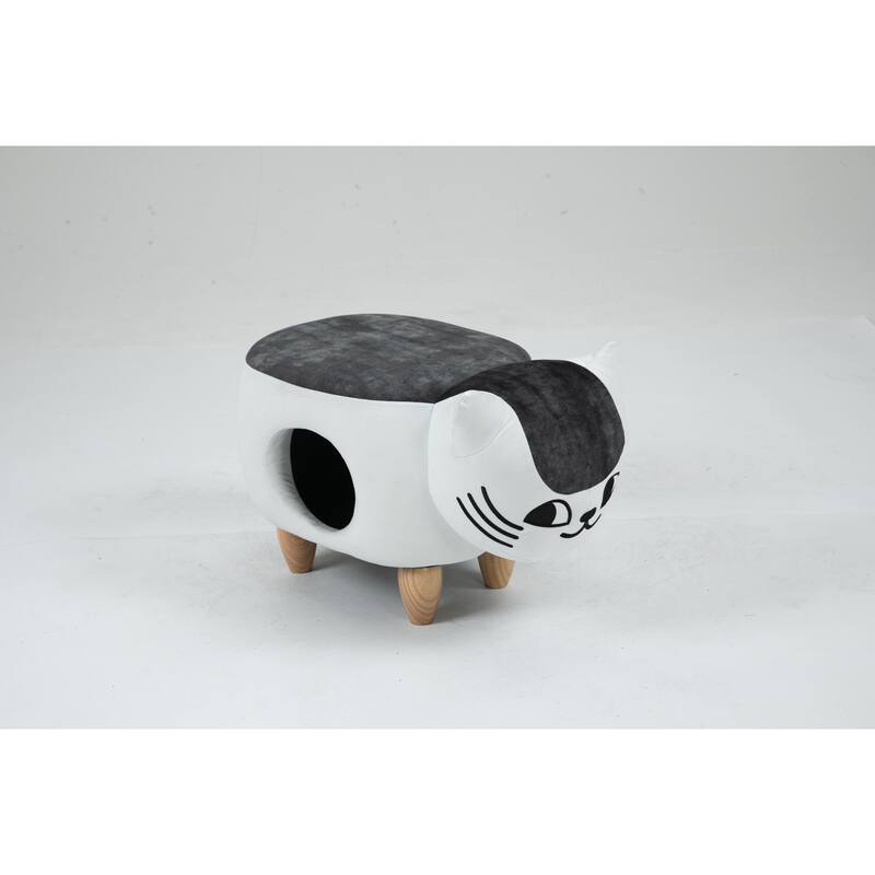 Cat Condo Pet House Storage Ottoman