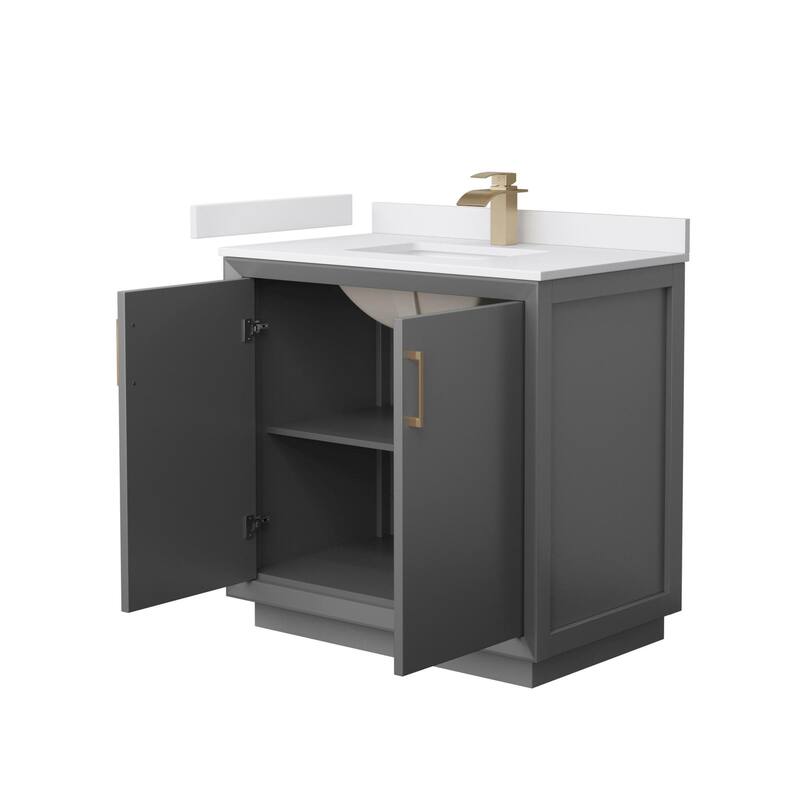 Wyndham Collection WCF414136S-VCA-UNSMXX Strada 36" Free Standing