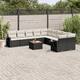 Option Black and Cream Table+6x middle+2x corner