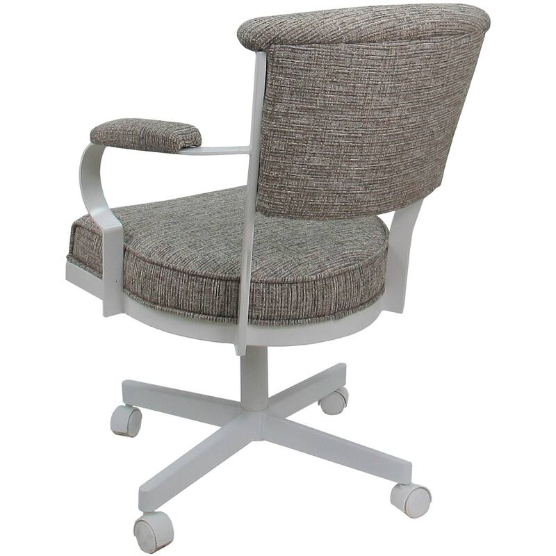 Miami Swivel Metal Caster Chair on Reading Base - 18" High Seat