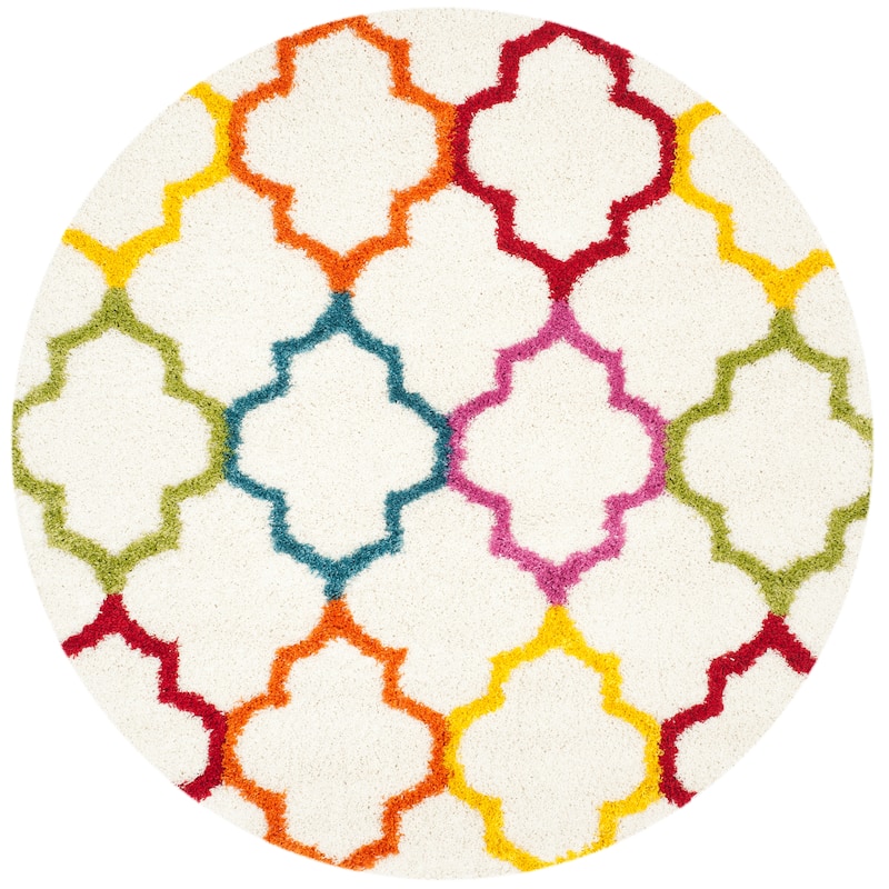 SAFAVIEH Kids Shag Judyth Nursery Playroom 2-inch Thick Rug