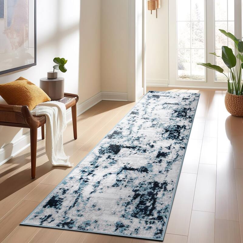 Contemporary Chic Abstract Design Area Rug