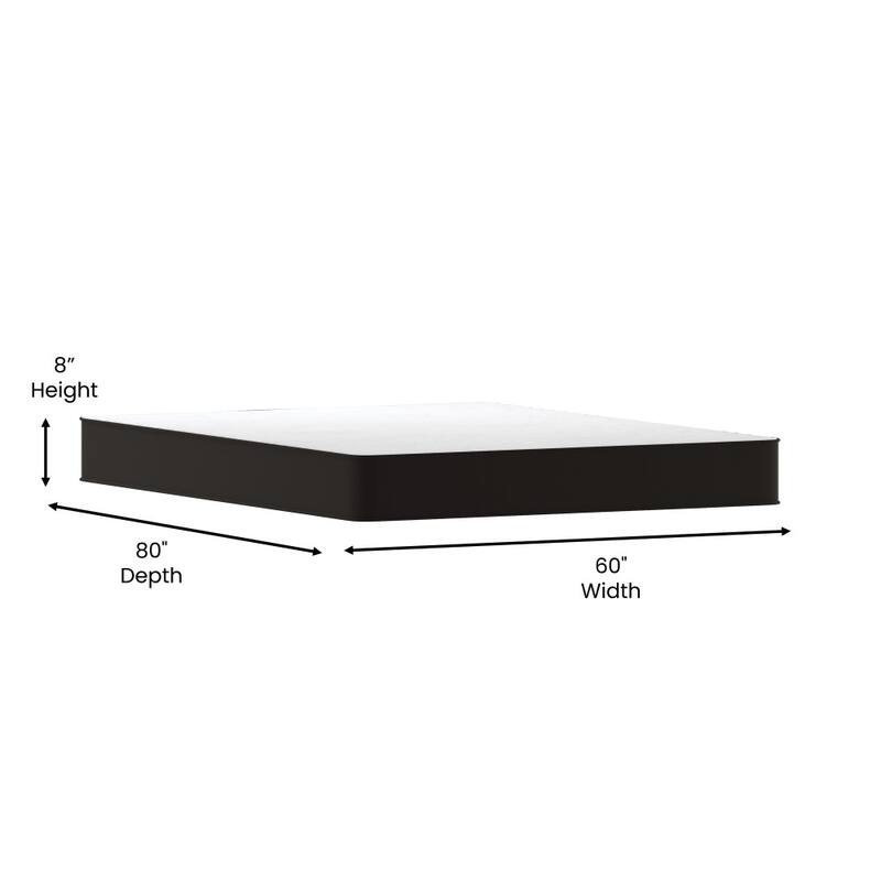 Medium Tight Top Innerspring Hybrid Mattress - Gray
