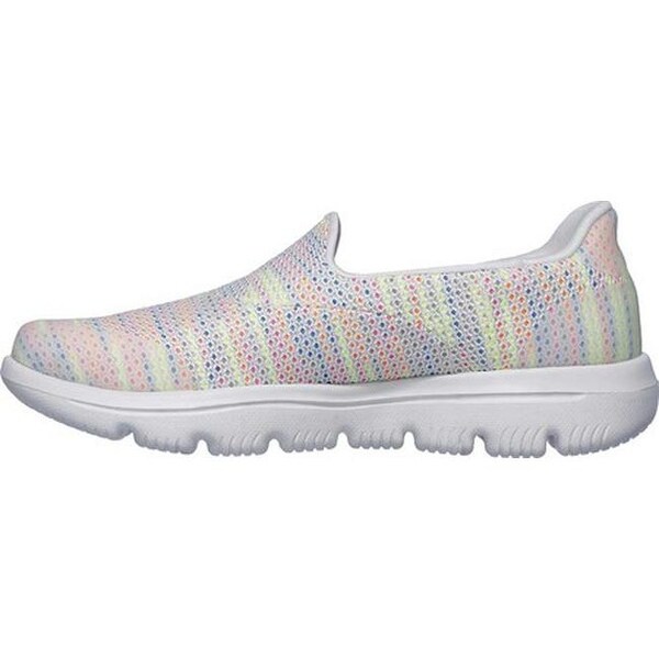 multi colored skechers go walk