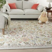 Nourison Soraya Transitional French Country Floral Area Rug - Bed Bath ...