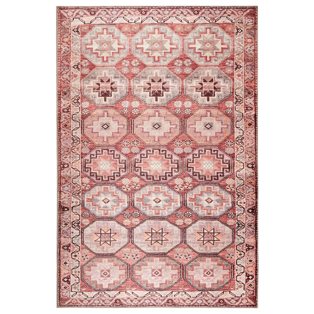 Terra by Obeetee Bergen Turkish Tile Red Rug
