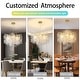 preview thumbnail 17 of 19, Modern Crytal Chandelier, Tree Branch Chandelier for Dining Room, Living Room Gold - 23.62*23.62*12.59in