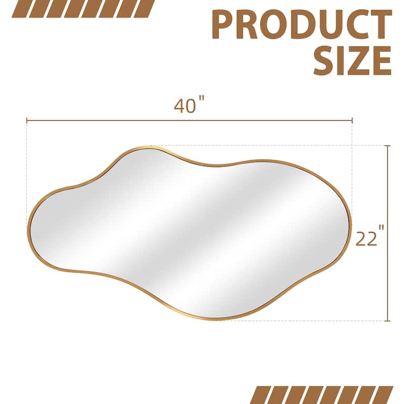 Irregular Wall Mirror Decorative Asymmetrical Wall Mirror