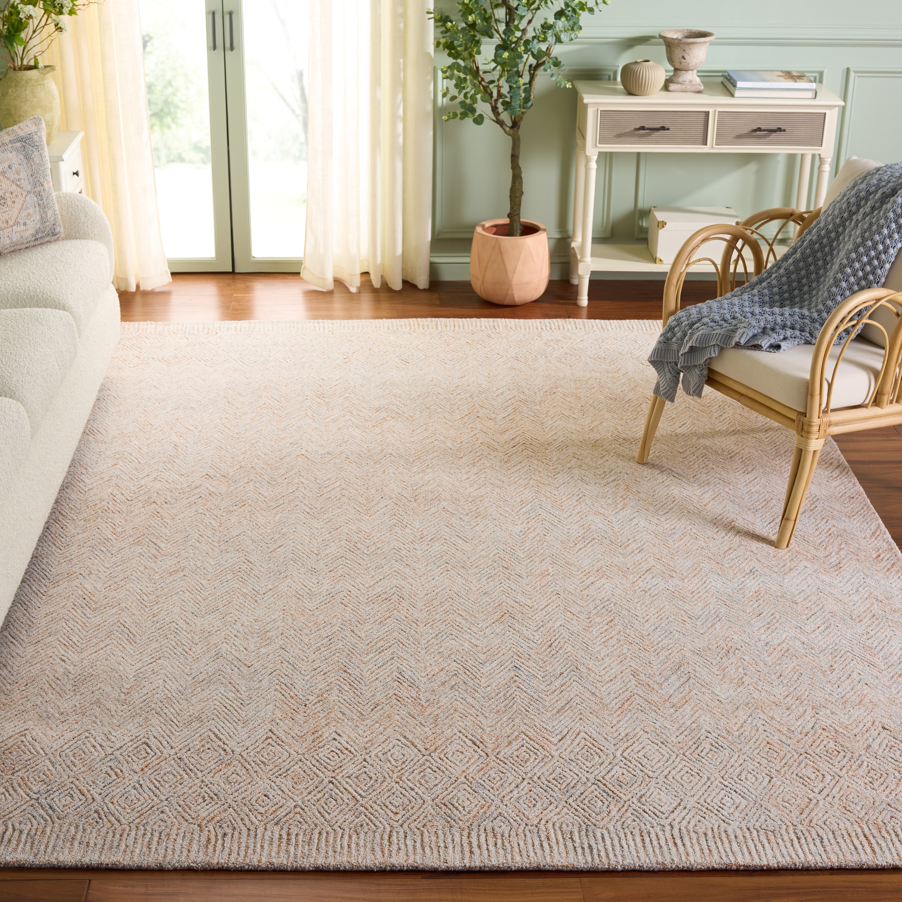 SAFAVIEH Handmade Pine Aire Modern & Contemporary Wool Rug