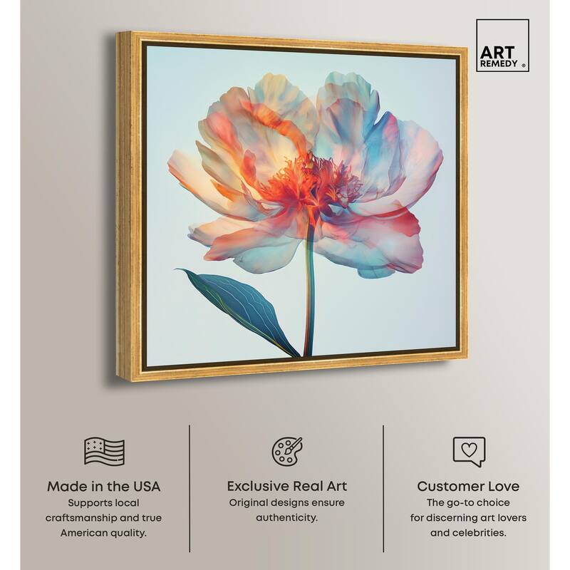 Peony Phases Canvas by Art Remedy