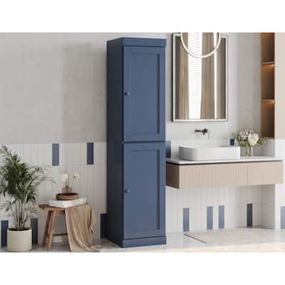 Palace Imports 100% Solid Wood 16.5" Bathroom Storage Cabinet with Shaker Doors and Adjustable Shelves