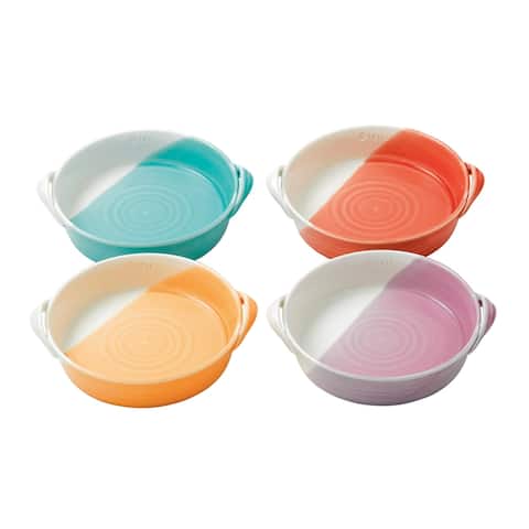 1815 Mixed Patterns Bright Colors Mini Serving Bowls, Set of 4