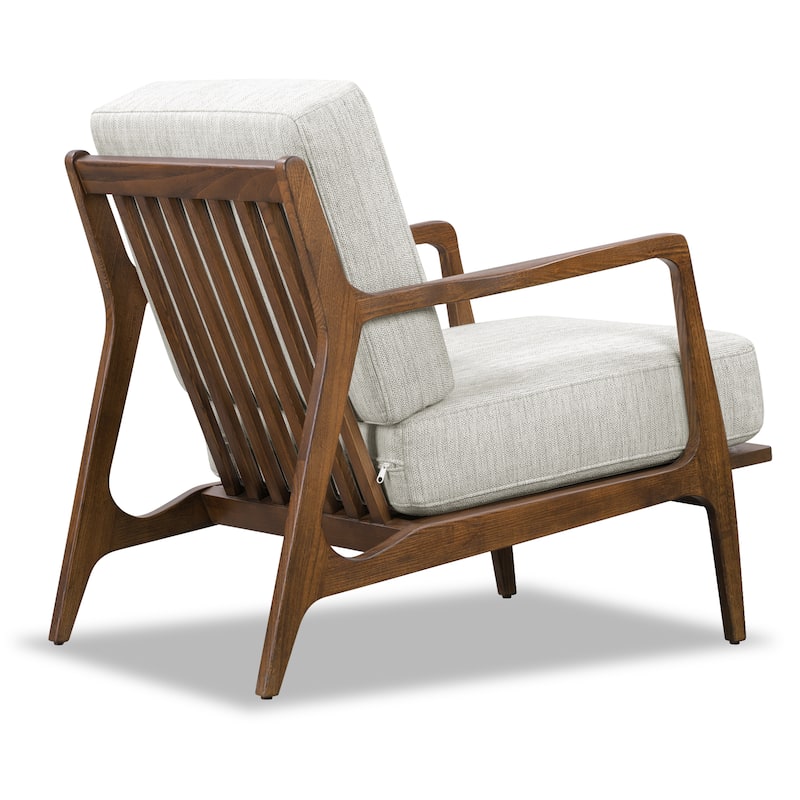 Poly & Bark Verity 25" Fabric Lounge Chair - Solid Wood Frame