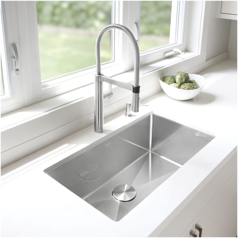 Blanco Precision Single Basin Stainless Steel Kitchen Sink 32" x 18"