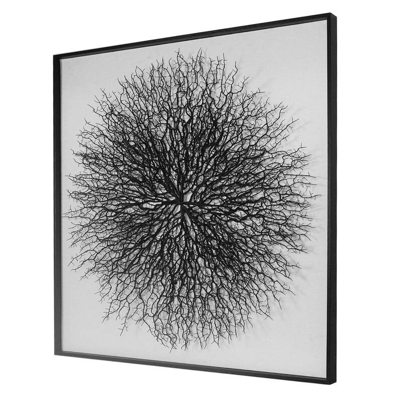 HUJI Roots On Linen Wall Art Decorative Accent