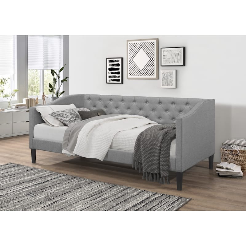 Gianna Upholstered Twin Daybed - Grey