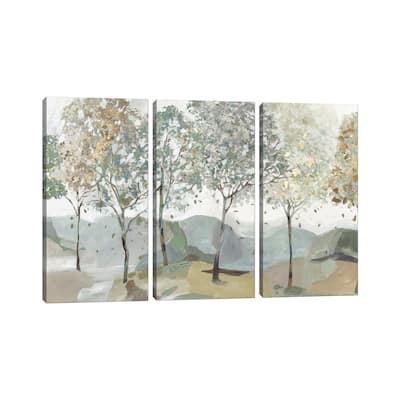 iCanvas "Breezy Landscape I" by Allison Pearce 3-Piece Canvas Wall Art Set