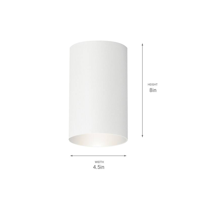 Kichler Lighting Contemporary 1-light White Indoor/Outdoor Flush Mount
