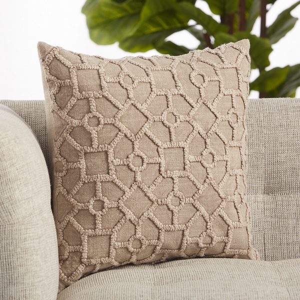 Trellis throw pillow top
