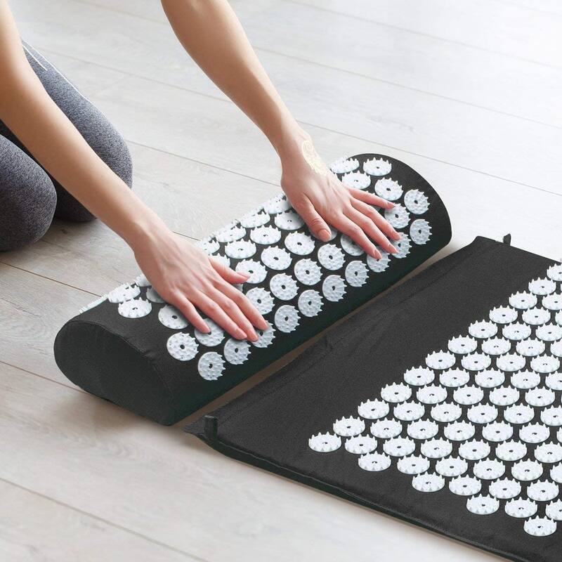 Sivan Health And Fitness Deluxe Acupressure Mat & Pillow Combo Set
