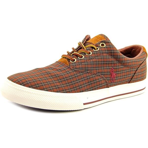 Shop Polo Ralph Lauren Vaughn Men Leather Brown Fashion Sneakers Free Shipping On Orders Over 45 Overstock 13759351