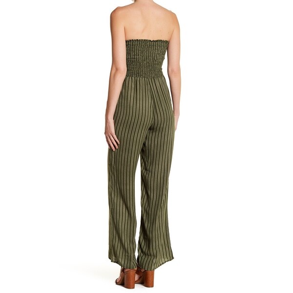 women's smocked jumpsuit