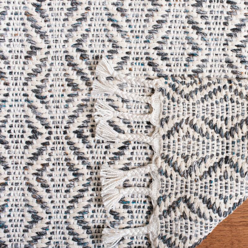 SAFAVIEH Handmade Natura Sejla Transitional Geometric Beige Wool Rug