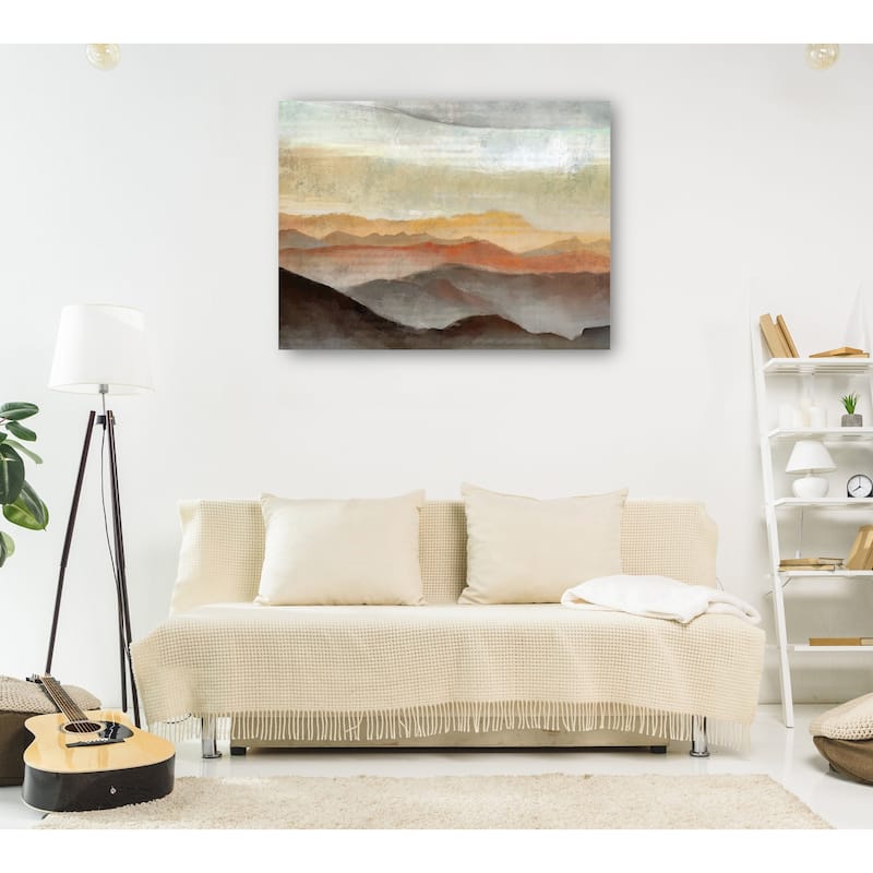 Layered View II By Studio Arts Canvas Art Print