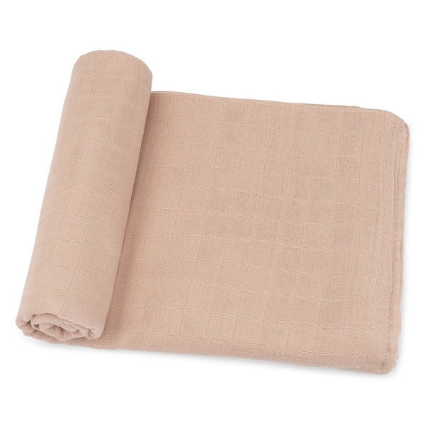 slide 2 of 67, Muslin Swaddle Blankets, Pack 1 & 2 by Comfy Cubs Blush - Pack of 1
