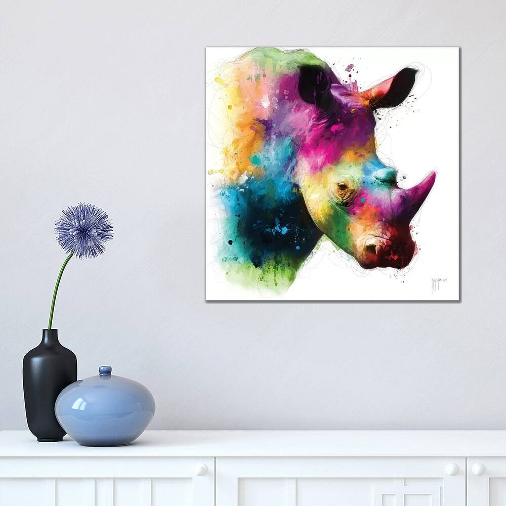 iCanvas "Rhinoceros" by Patrice Murciano Canvas Print
