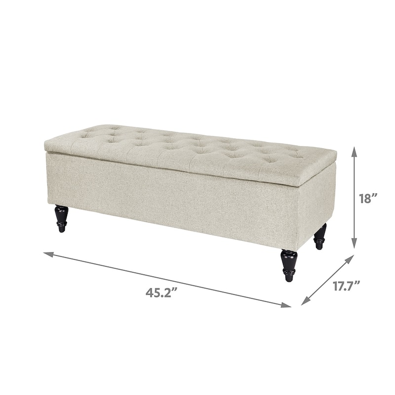 Maypex 45 in. Upholstered Storage Bench