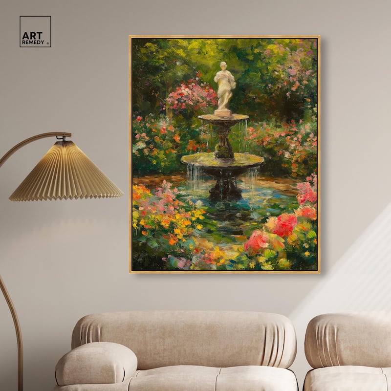 Poured Peace Canvas by Art Remedy