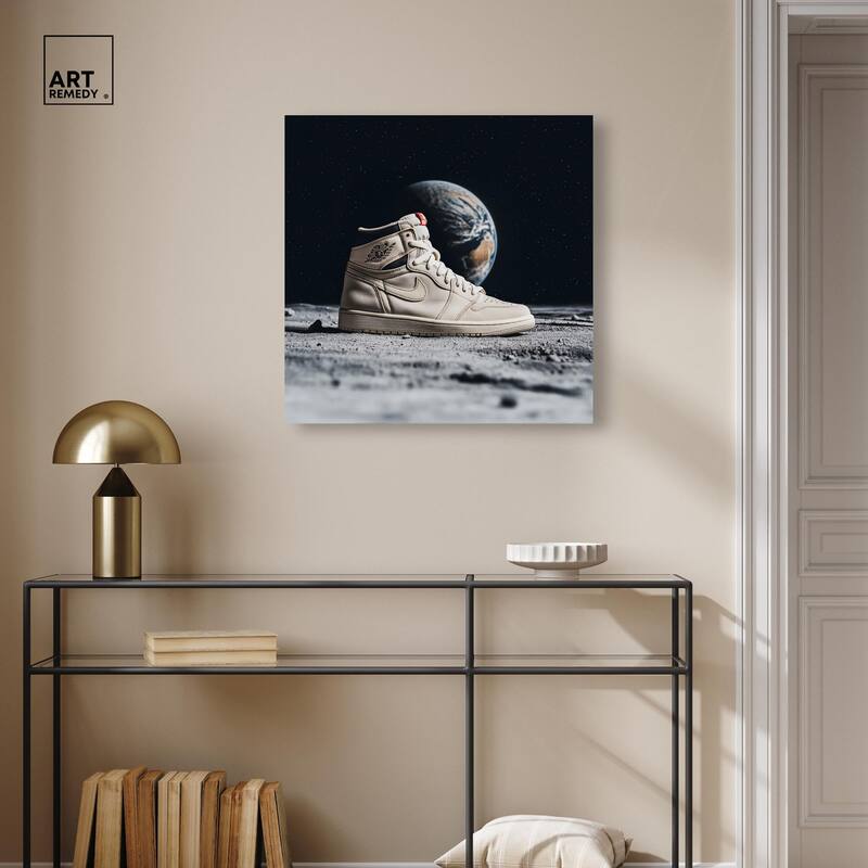 Zero-G Jordans Canvas by Art Remedy, Gallery Wrapped