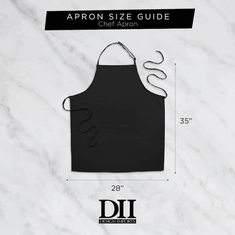 Design Imports Gold Skull Print Chef Kitchen Apron