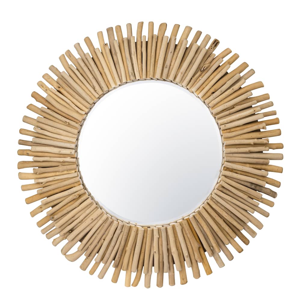 Varaluz Drifter Wall Mirror - Natural Driftwood