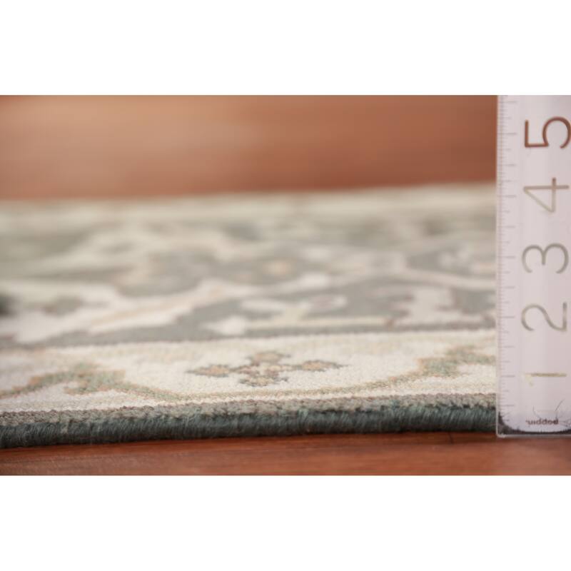 Gray Oushak Oriental Runner Rug Handmade Wool Carpet - 2'7" x 9'9"