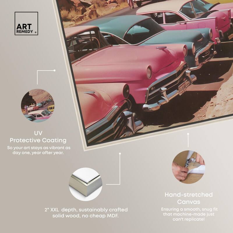 Vintage Canyon Visit Canvas by Art Remedy