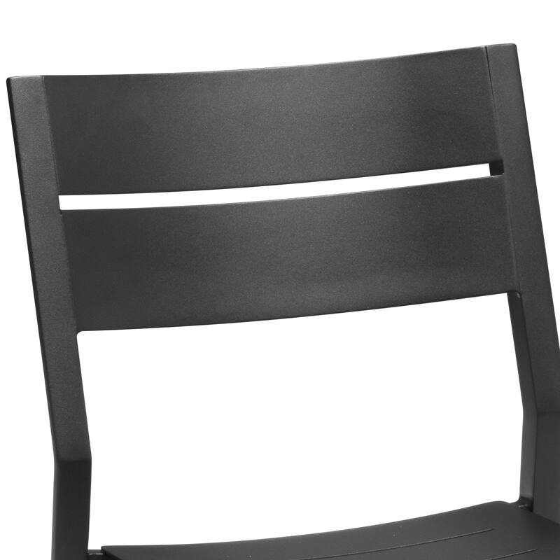 VredHom 2/4 PCS Outdoor Modern Aluminum Stackable Dining Chairs