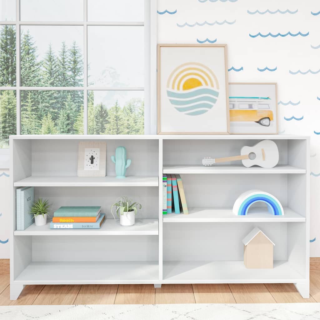 Max and Lily Classic 6-Shelf Bookcase