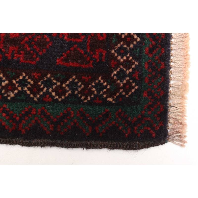 ECARPETGALLERY Hand-knotted Teimani Dark Navy Wool Rug - 2'9 x 4'8