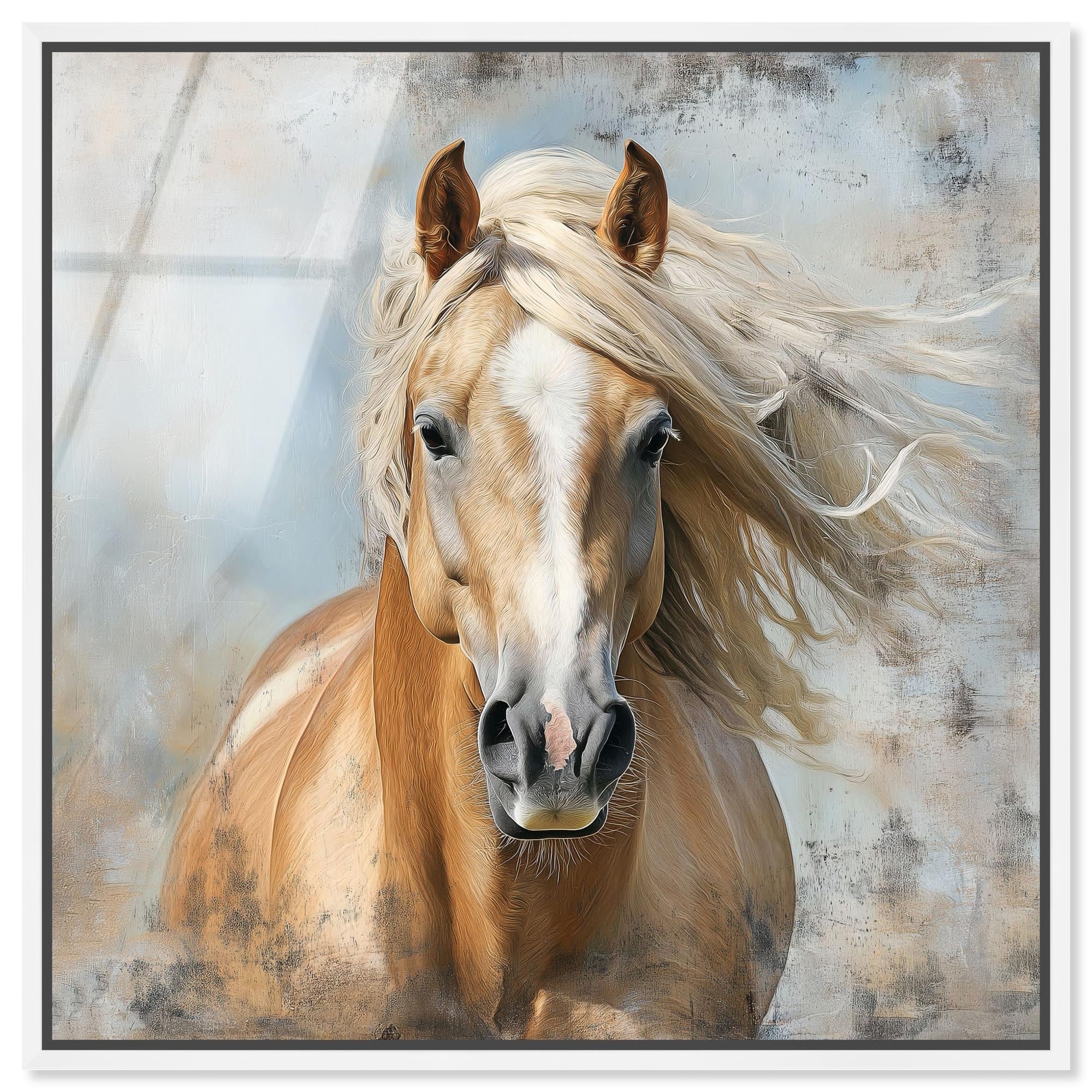 Rustic Rider Horse Framed High-Gloss Acrylic Wall Art by Art Remedy