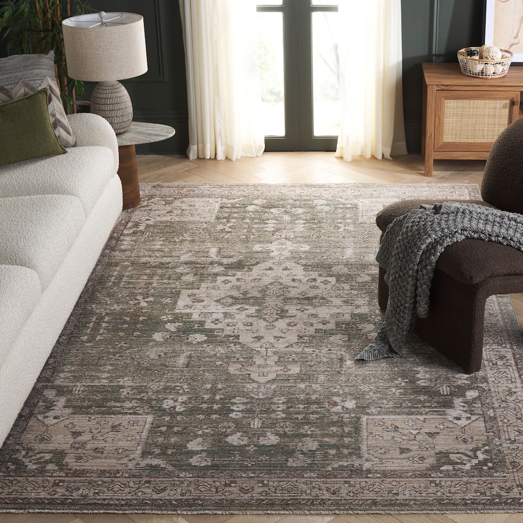 SAFAVIEH Hazel Zenovica Traditional Medallion Rug