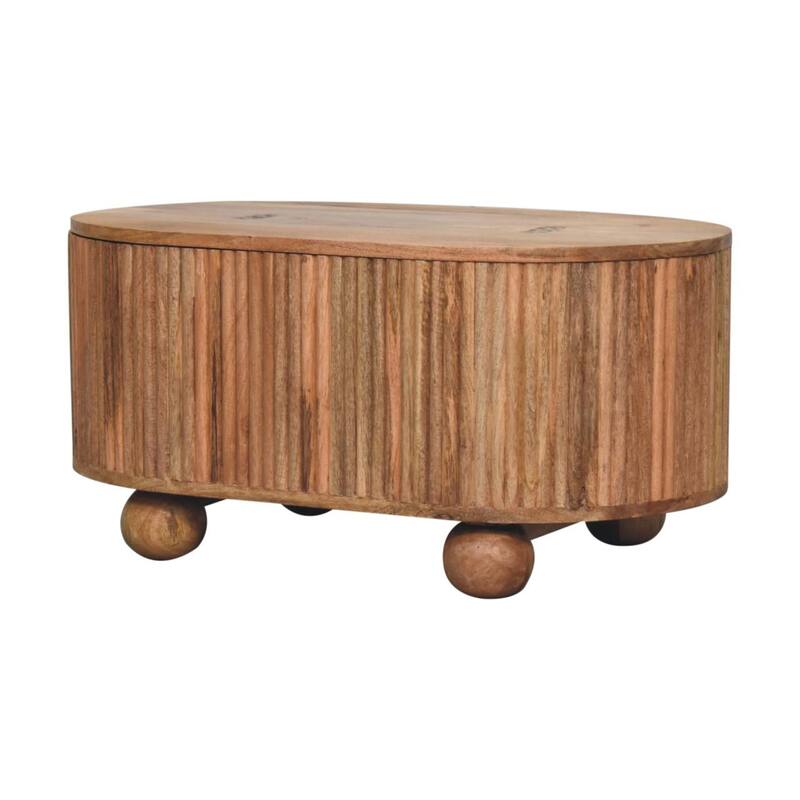Artisan Furniture Solid Wood Soba Ball Lid-up Coffee Table